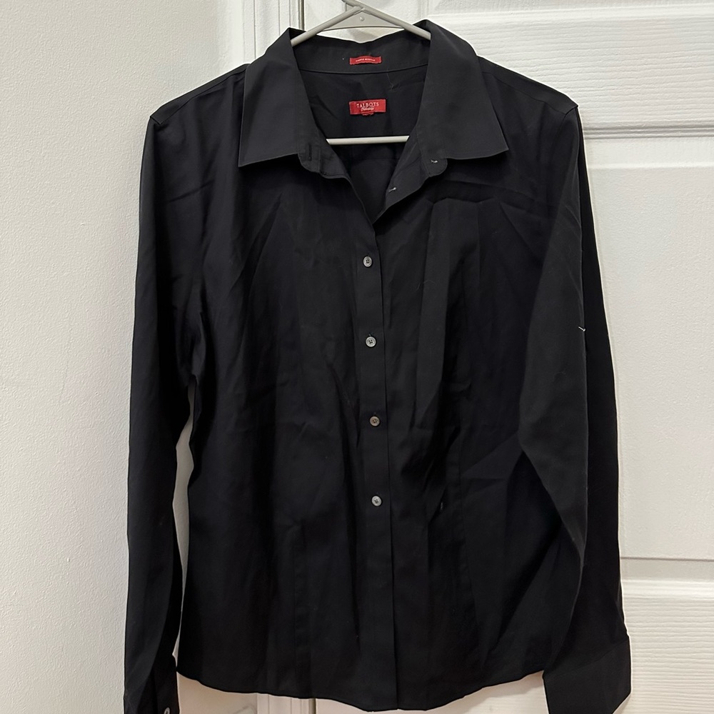 Talbots  formal Shirt —— size S —— Black